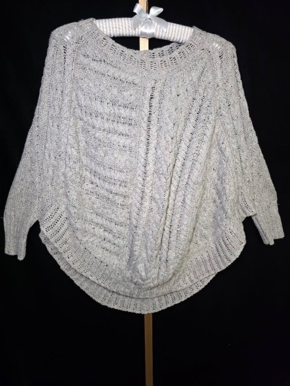 Anthropologie Angel of the North Chunky Bat Wing Sweater Poncho S